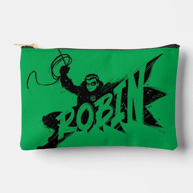 Robin Ink Brush Name Accessory Pouch (Front)