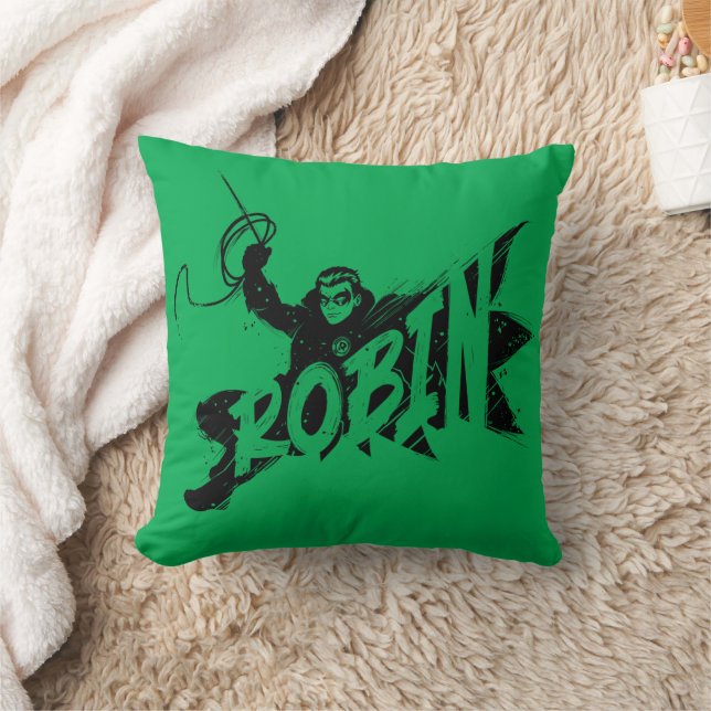 Robin Ink Brush Name Cushion (Blanket)