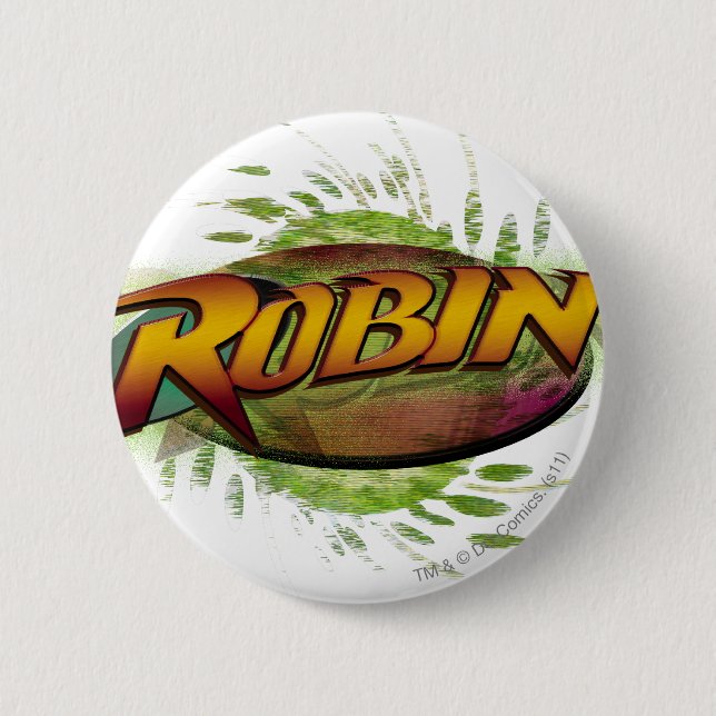Robin Logo 6 Cm Round Badge (Front)
