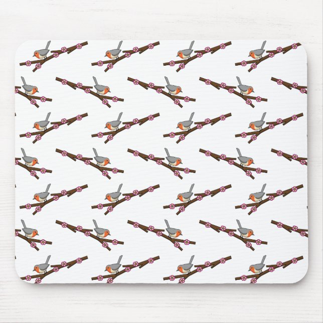 Robin on Sakura Mouse Pad (Front)