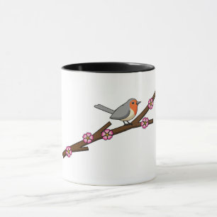 Robin on Sakura Mug