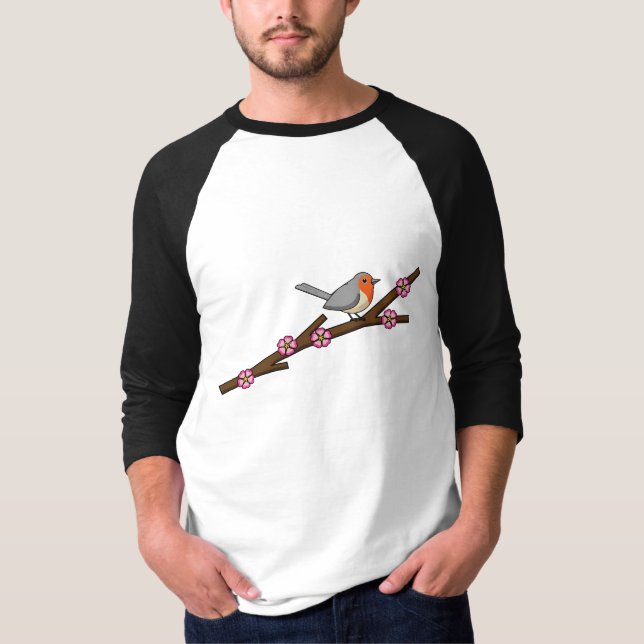 Robin on Sakura T-Shirt (Front)
