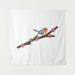 Robin on Sakura Tapestry
