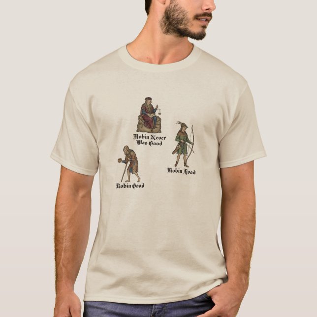 Robin Paradox: A Medieval Lesson in Success & Sin T-Shirt (Front)