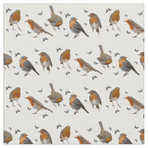 Robin Party Fabric (choose colour)