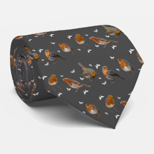 Robin Party Tie (Dark Grey)