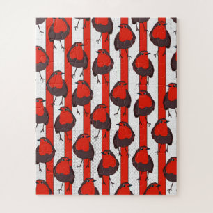 Robin Pattern Jigsaw Puzzle