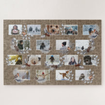 Robin Photo Collage Custom Rustic Kraft Paper bird