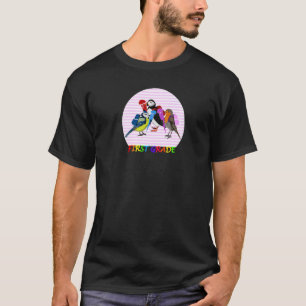 Robin Puffin Bird First Day of School First Grade T-Shirt