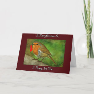 ROBIN REDBREAST CHRISTMAS CARD
