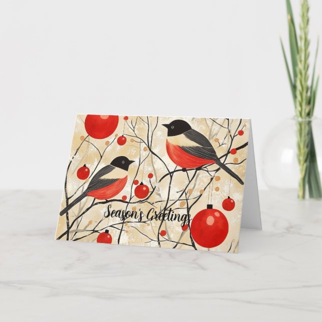 Robin Redbreast Christmas Postcard (Front)