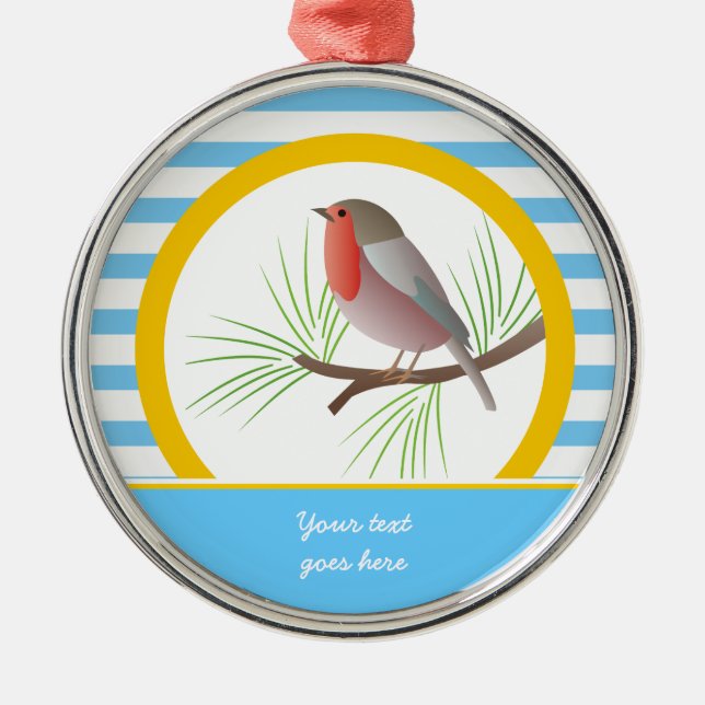 Robin Redbreast custom ornaments (Front)
