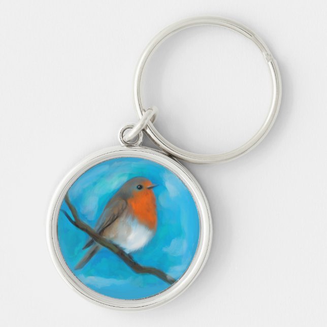 Robin redbreast keychain (Front)