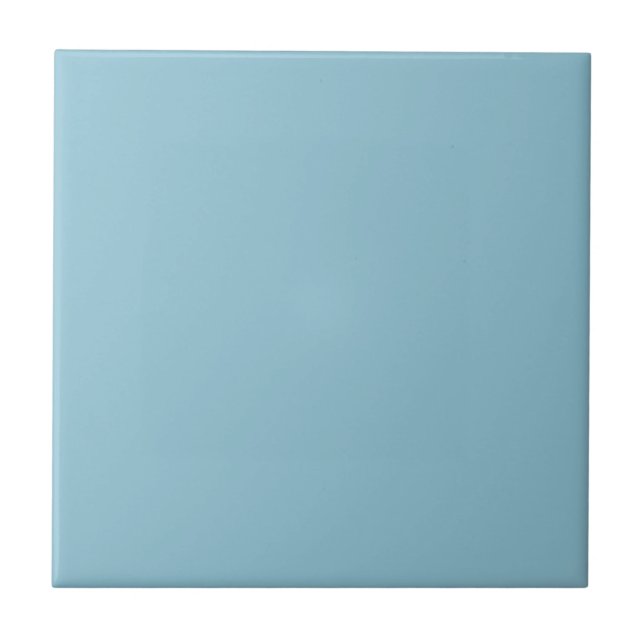 Robin’s Egg Blue Minimalist Spring & Summer Decor Tile (Front)