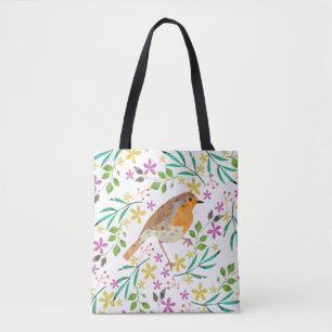 Robin the bird of Christmas Tote Bag