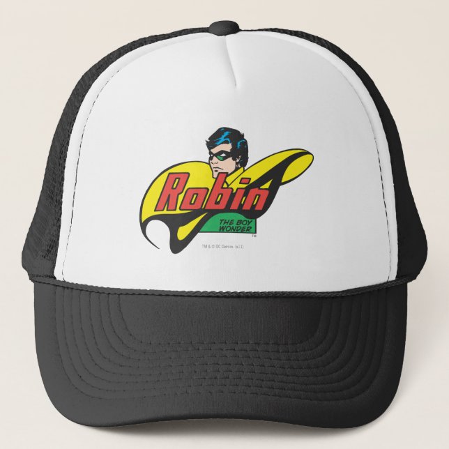 Robin The Boy Wonder Trucker Hat (Front)