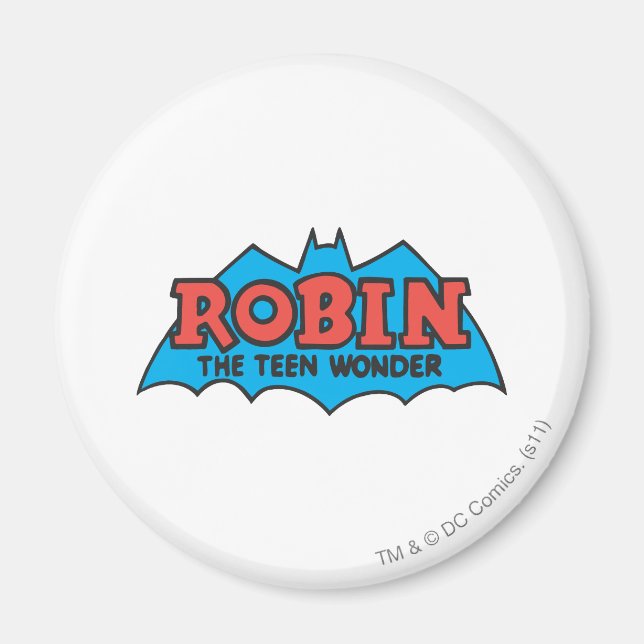 Robin The Teen Wonder Logo Magnet (Front)