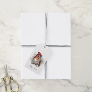 Robin Winter Delight, custom Gift Tags