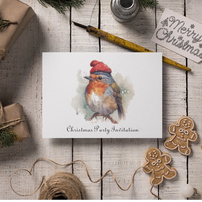 Robin Winter Delight, custom Invitation (Creator Uploaded)