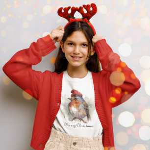 Robin Winter Delight, custom T-Shirt