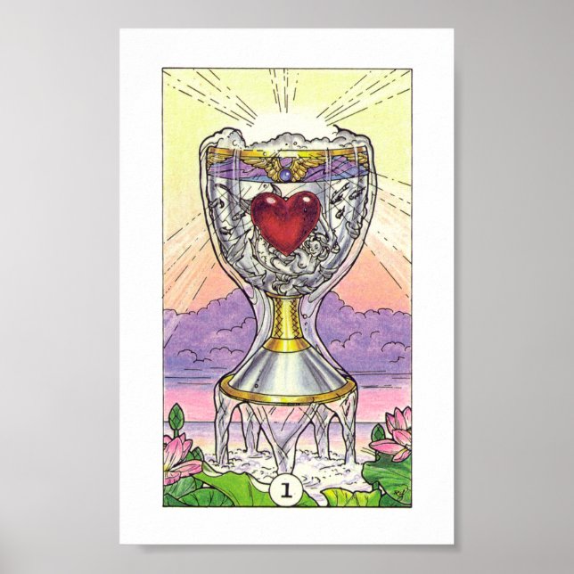 Robin Wood Tarot - Ace of Cups Poster (Front)