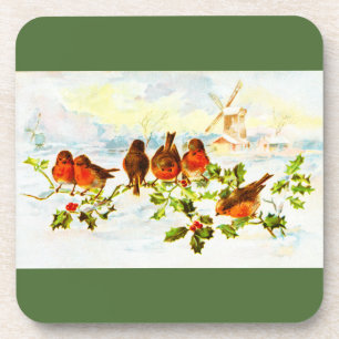 Robins and holly coaster