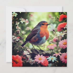 Robins Appear When Loved Ones Are Near Holiday Card