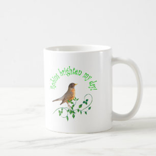 Robins Brighten My Day Coffee Mug
