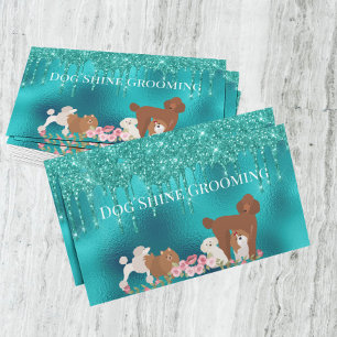 Robin's Egg Blue Dog Grooming Appointment Card