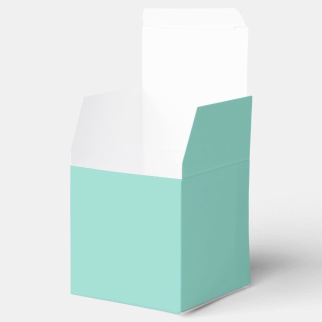 Robin's Egg Blue Favour Box (Opened)