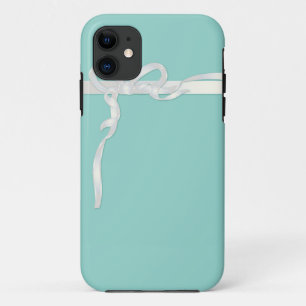 Robin's Egg Blue Jewellery Box with White Ribbon Case-Mate iPhone Case