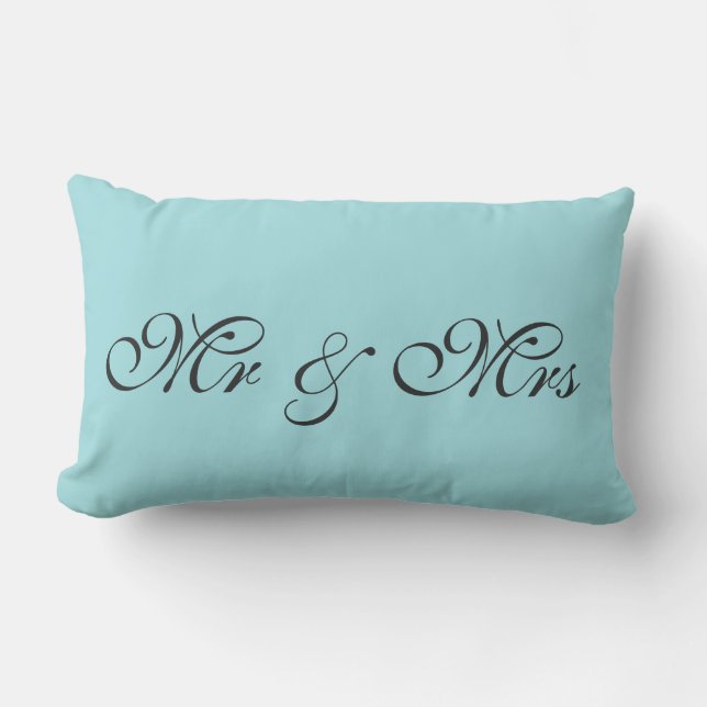 Robin's Egg Blue Lumbar Pillow (Front)