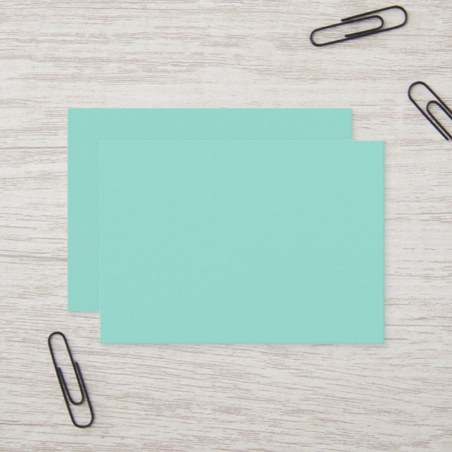 Robin's Egg Blue Mighty Business Card (Front/Back In Situ)