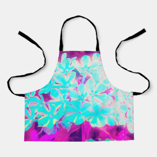 Robin's Egg Blue Peppermint Twist Phlox Flowers Apron