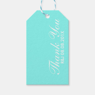 robin's egg blue turquoise aqua blue wedding gift tags
