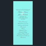 robin's egg blue turquoise aqua blue wedding programme<br><div class="desc">robin's egg blue turquoise aqua blue wedding invitations.  Trendy turquoise wedding favours for a chic teal blue wedding reception party.  Aqua blue wedding save the date and teal blue wedding favours.</div>