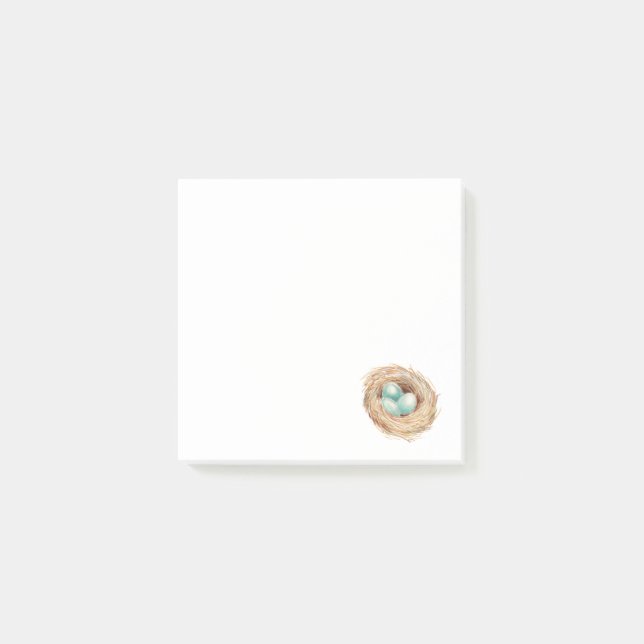 Robins Egg Nest Post it Notes Office Kitchen (Front)