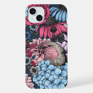 Robins in the garden 3 iPhone 15 plus case