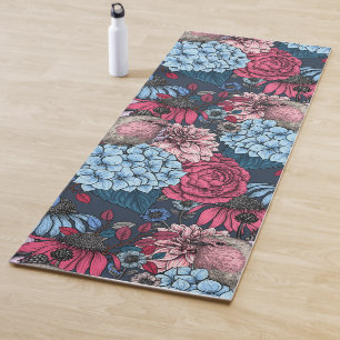 Robins in the garden 3 yoga mat