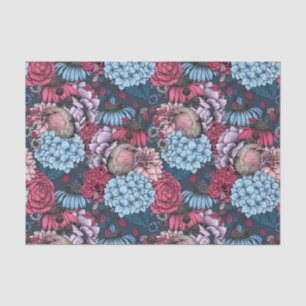 Robins in the garden tissue paper