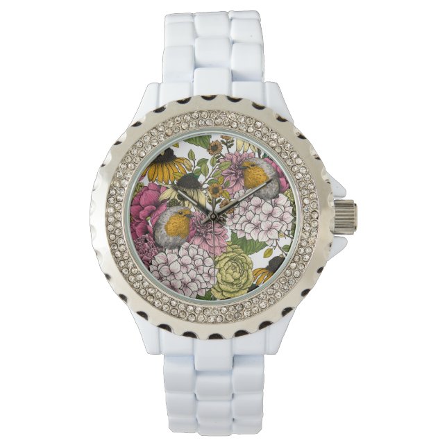 Robins in the garden watch (Front)