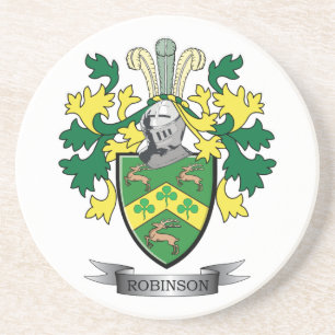 Robinson Coat of Arms Coaster