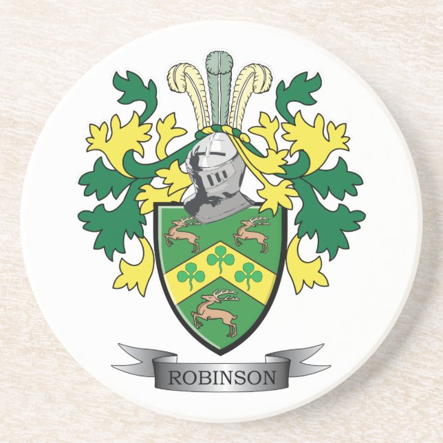 Robinson Coat of Arms Coaster (Front)