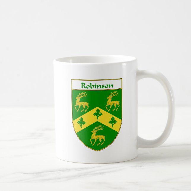 Robinson Coat of Arms/Family Crest Coffee Mug (Right)