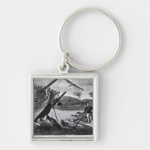Robinson Crusoe carrying away Key Ring