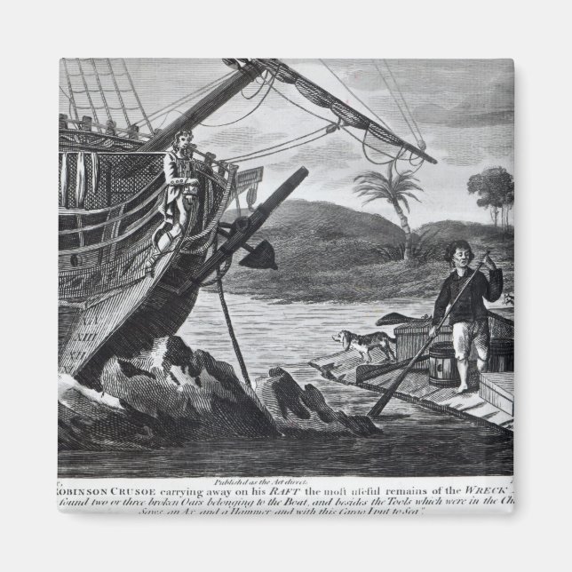 Robinson Crusoe carrying away Magnet (Front)
