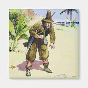 Robinson Crusoe, from 'Peeps into the Past', publi Magnet