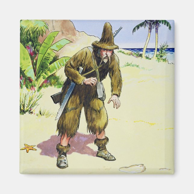 Robinson Crusoe, from 'Peeps into the Past', publi Magnet (Front)