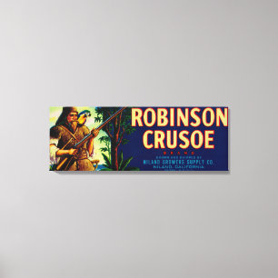 Robinson Crusoe Melon LabelNiland, CA Canvas Print