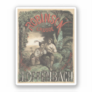 Robinson Crusoé opera vintage poster